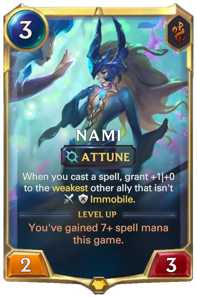 nami level 1 (lor card)