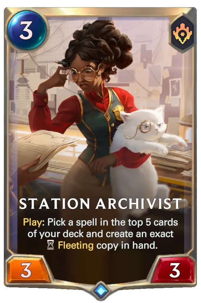 Station Archivist (LoR card)