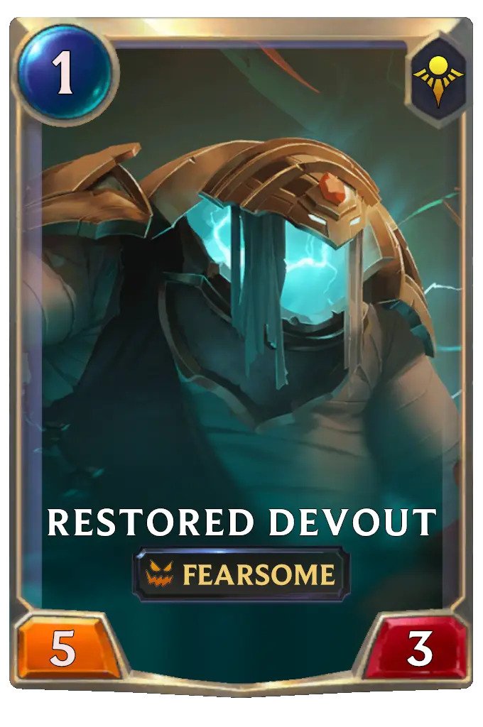 restored devout (lor card)