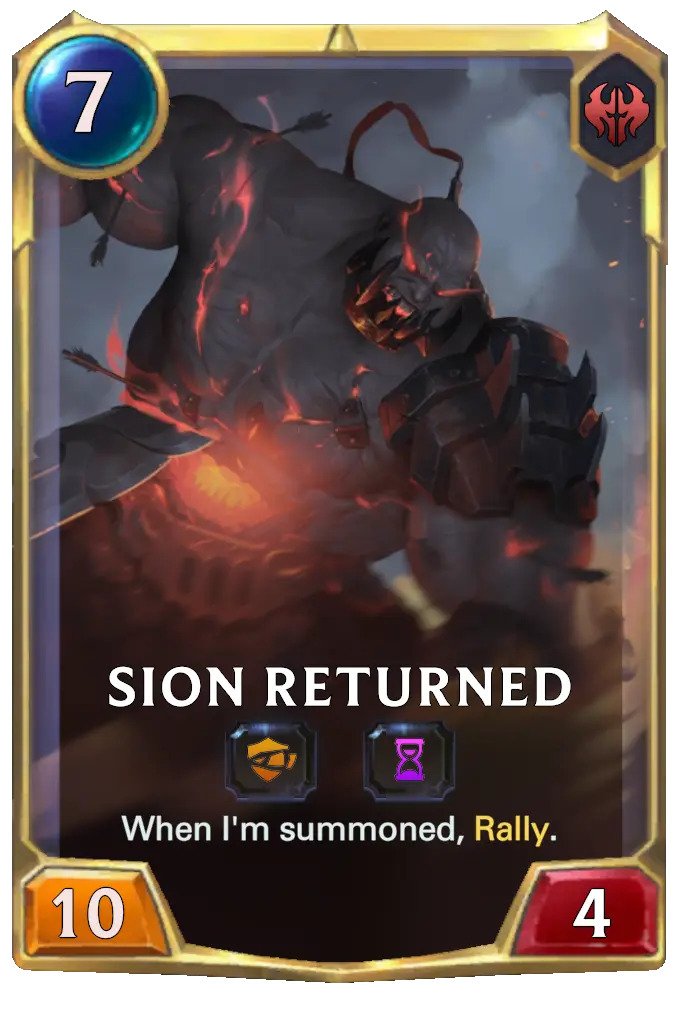 Sion Returned (lor card)