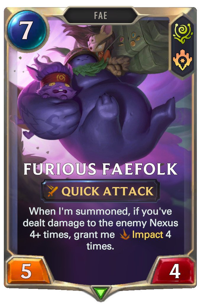 Furious Faefolk (LoR card)