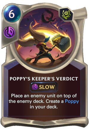 Poppy's Keeper's Verdict (LoR Card)