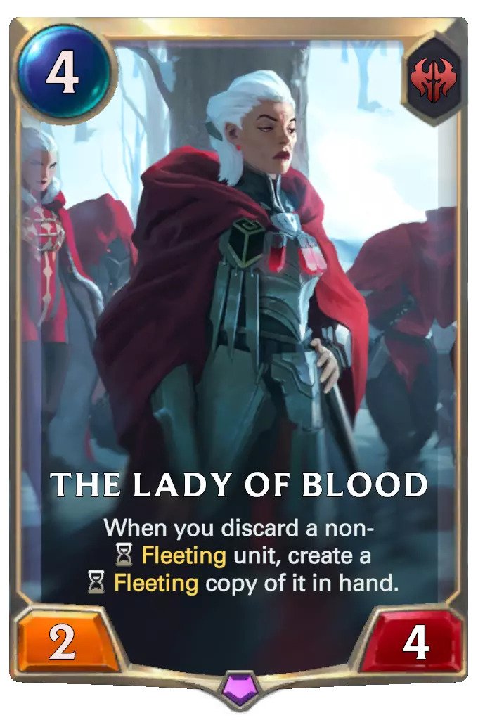 The Lady of Blood (lor card)