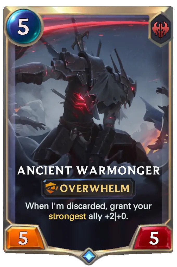 Ancient Warmonger (lor card)