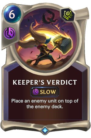 Keeper's Verdict (LoR Card)