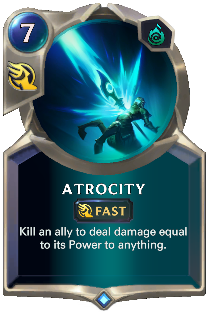 atrocity lor card