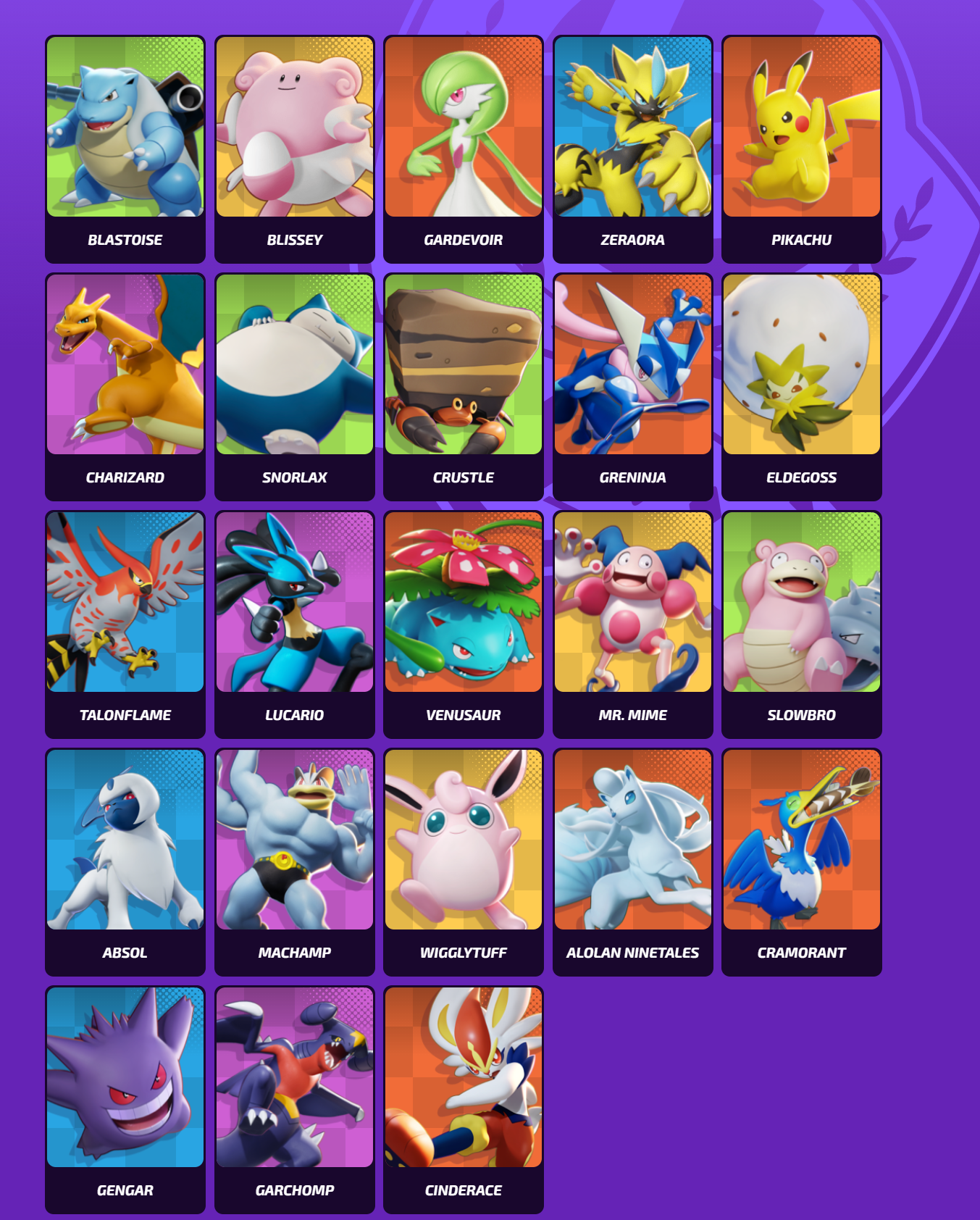 Pokémon Unite roster: All playable Pokémon characters, roles, and prices