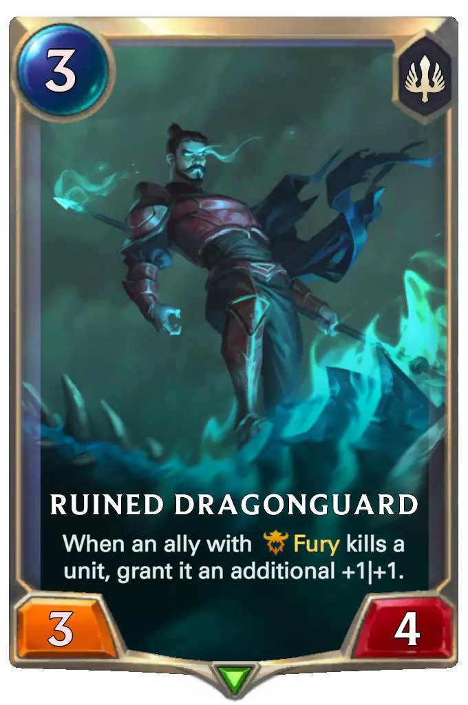 Ruined Dragonguard LoR buffed