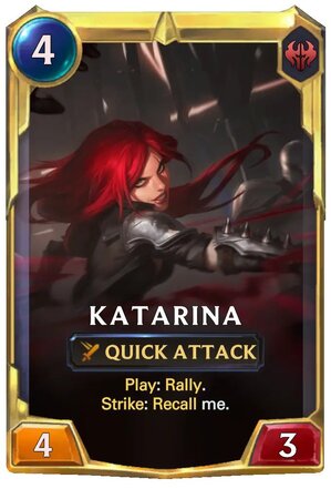 Katarina level 2 (LoR Card)