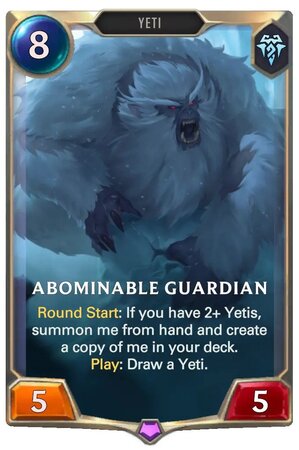 Abominable Guardian (LoR Card)