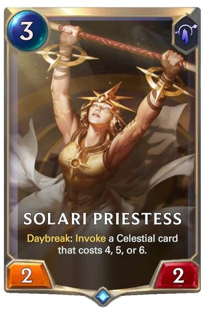 Solari Priestess (LoR Card)