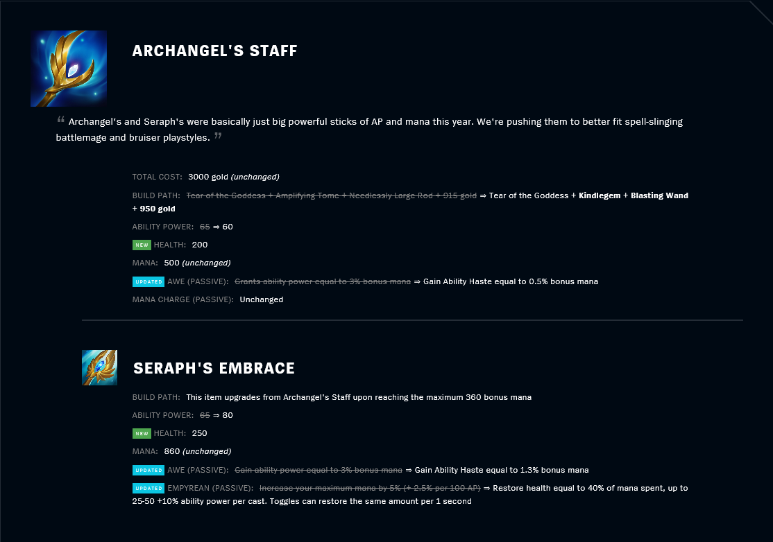 Patch 11.23 Archangel's Staff