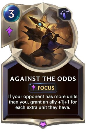 Against the Odds (lor card)