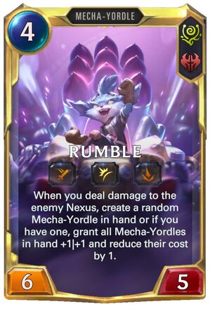 Rumble level 2 (LoR Card)
