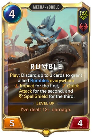 Rumble level 1 (LoR Card)