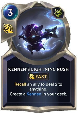 Kennen's Lightning Rush (LoR Card)