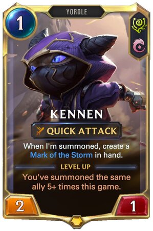 Kennen level 1 (LoR Card)