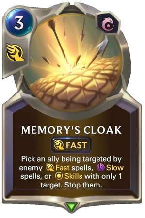 Memory's Cloak (lor card)