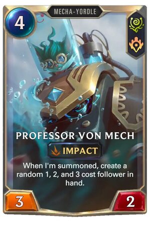 Professor Von Mech (lor card)