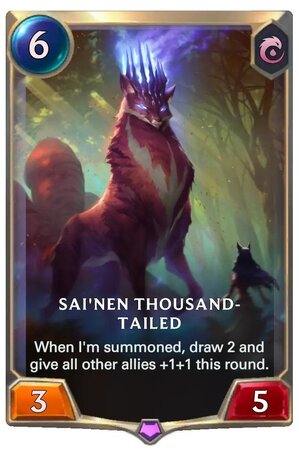 Sai'nen Thousand-Tailed (lor card)