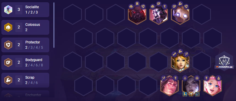 TFT Socialite and Friends Late Game