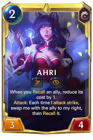 Ahri level 2 (lor card)