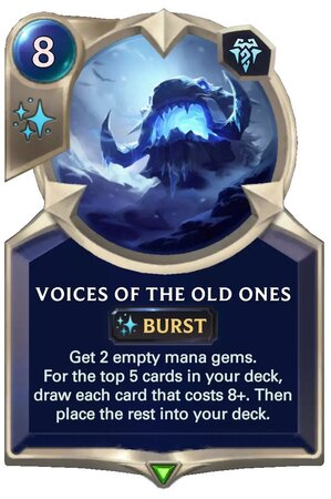 Voices of the Old Ones (LoR Card)