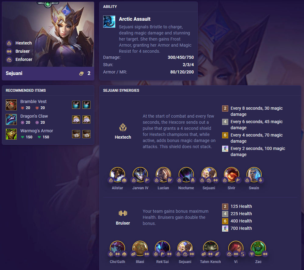 TFT Set 6.5 Sejuani