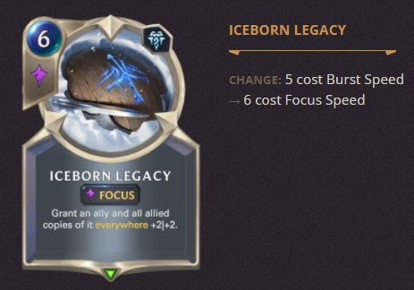 iceborn legacy balance change