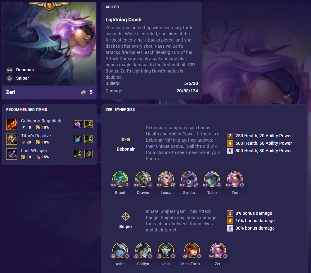 TFT Set 6.5 Zeri