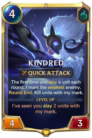 Kindred level 1 (LoR Card)