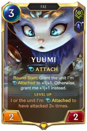 Yuumi level 2 (LoR Card)