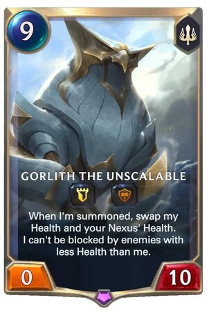 gorlith the unscaleable (lor card)