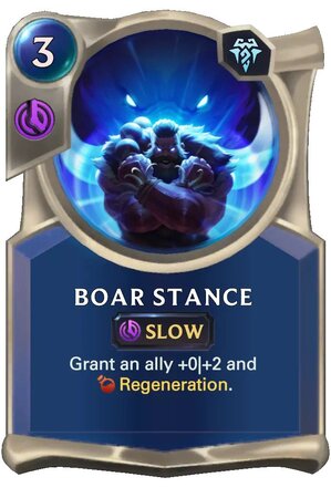 boar stance (lor card)