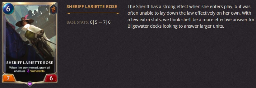 sheriff lariette rose lor balance