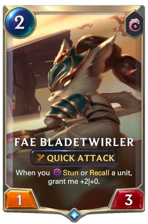 Fae Bladetwirler (LoR Card)