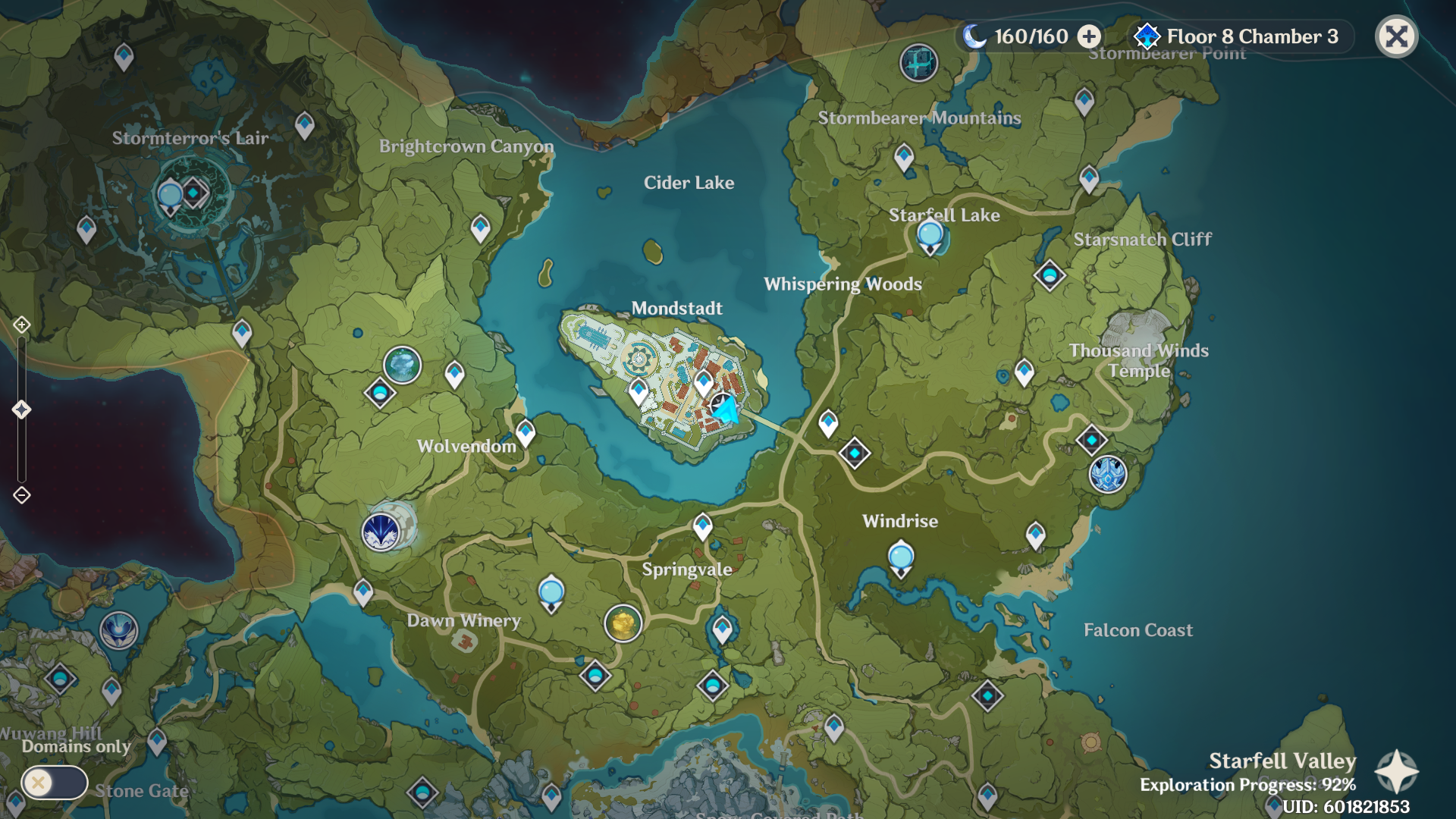 Genshin Impact Map Monstadt