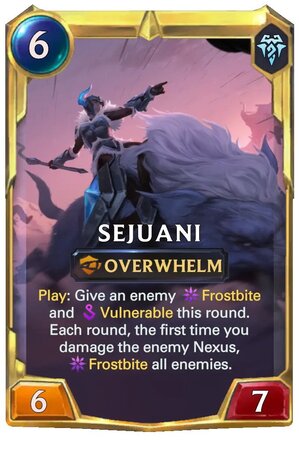 Sejuani level 2 (LoR Card)