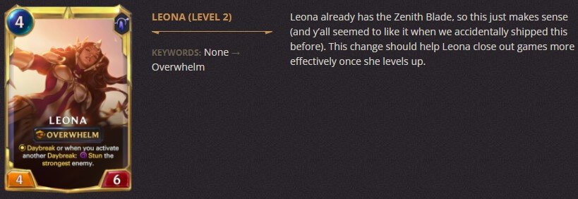 leona level 2 breakdown