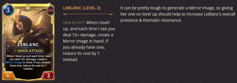 leblanc level 2 breakdown