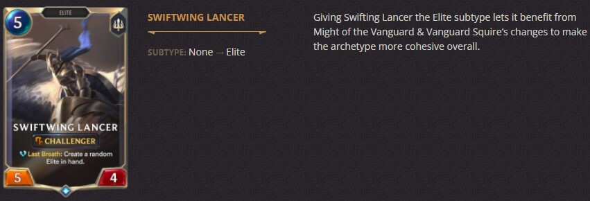 swiftwing lancer breakdown