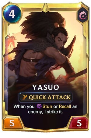 Yasuo level 2 (LoR Card)