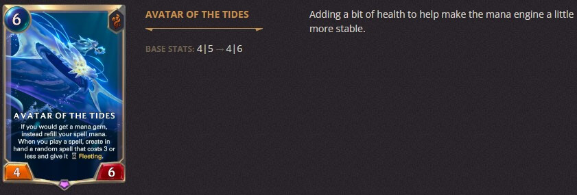 avatar of the tides balance change