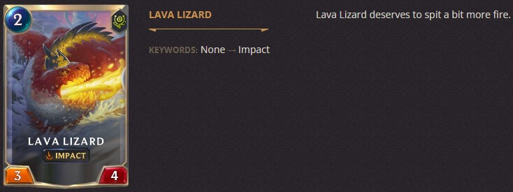 lava lizard balance change