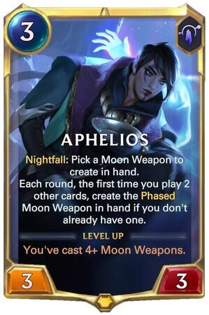 Aphelios level 1 (LoR Card)