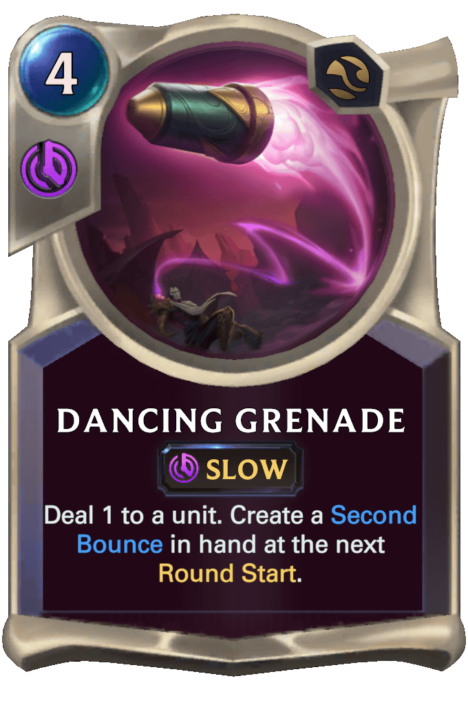 dancing grenade lor card