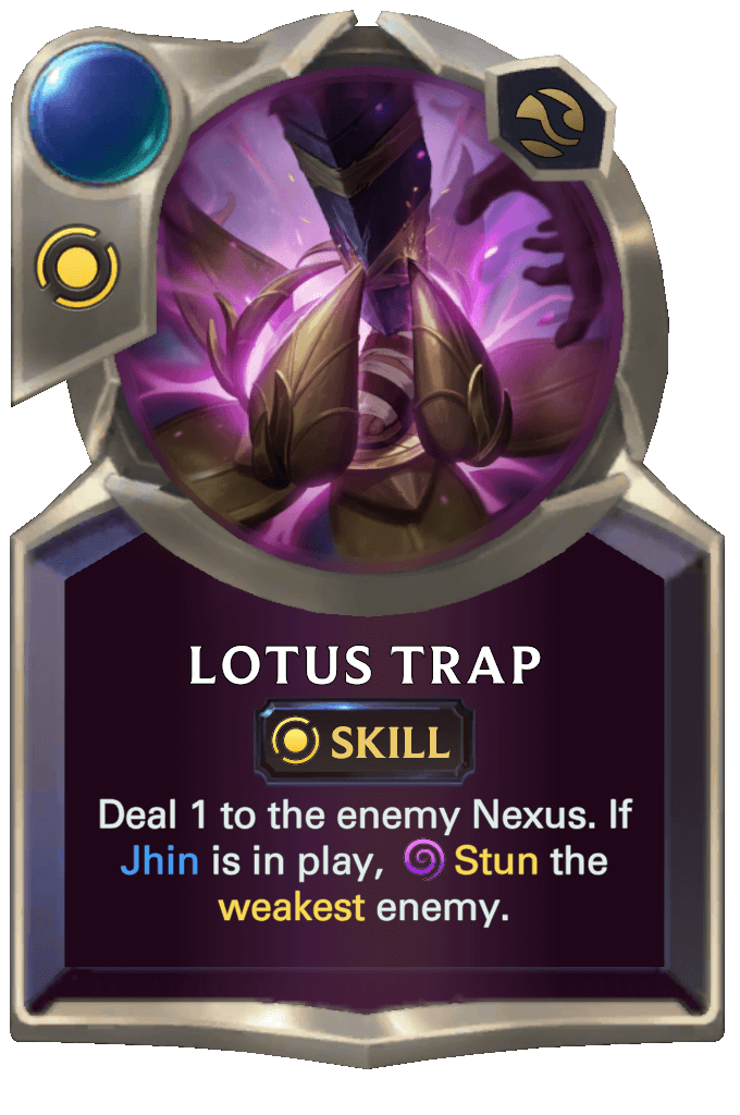 lotus trap lor card