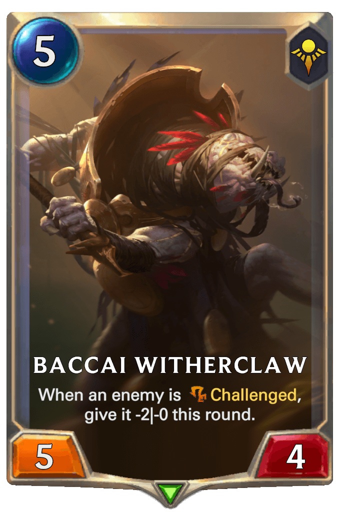 baccai witherclaw lor card