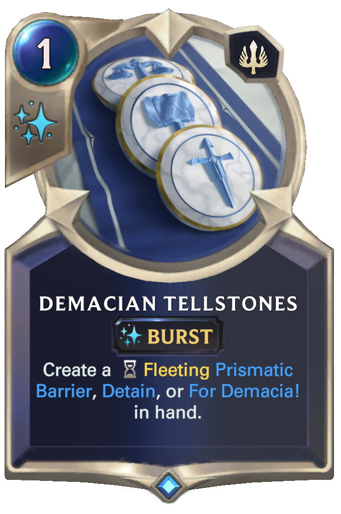 demacian tellstones lor card