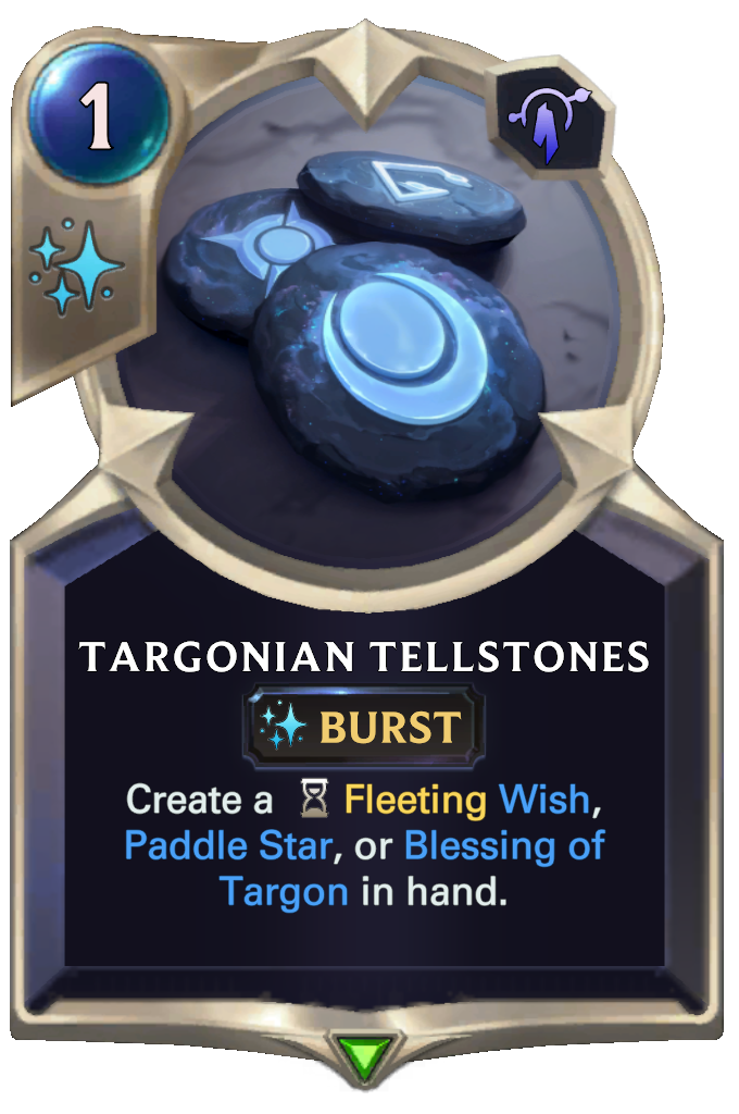 targonian tellstones lor card